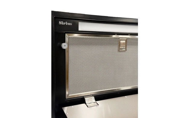 Sirius SM913BK 52 см – черен аспиратор за пълно вграждане, 610 м³/ч